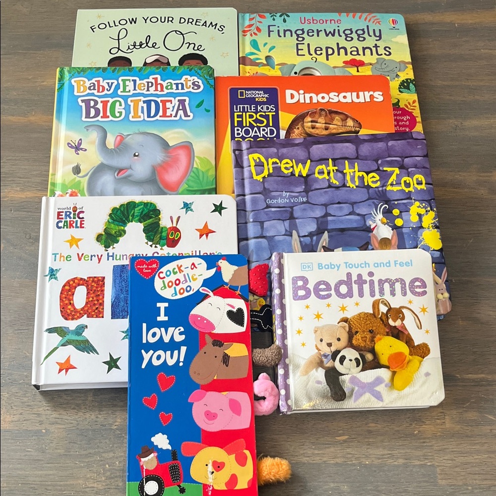 CHILDREN’S BOARD BOOKS LOT OF 8 kids books learning reading #6